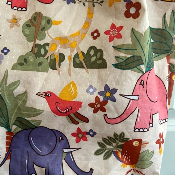 Vintage LeSportsac Colorful Animal Print Tote Bag. Top zipper needs replacing. - Picture 5 of 6